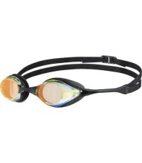 Veidrodiniai plaukimo akiniai Arena Cobra Swipe, geltoni-juodi