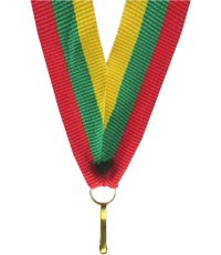 Juostelė medaliui V8 Trispalvė 1cm