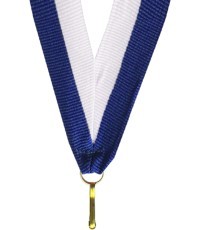 Juostelė medaliui V2 Balta/Mėlyna 2cm