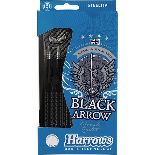 Smiginio strėlytės Harrows Steeltip Black Arrow 5307 3x24gR