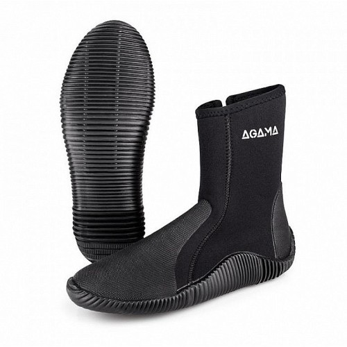 Neoprene Water Shoes Agama Stream New, 5mm - Black