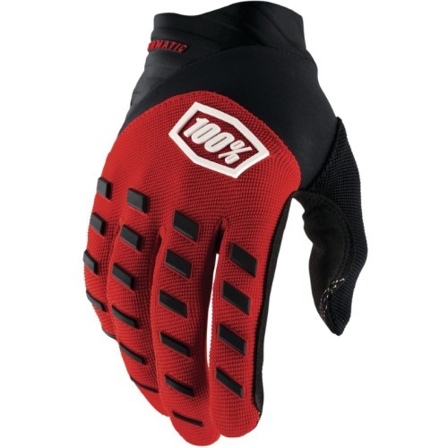 Motocross Gloves 100% Airmatic Red/Black - Red/ Black