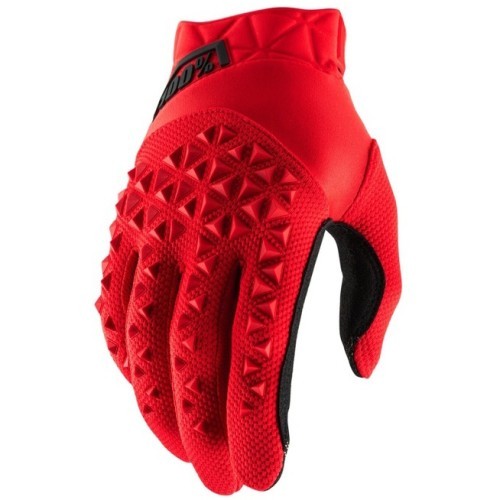 Motocross Gloves 100% Airmatic Red/Black - Red/ Black