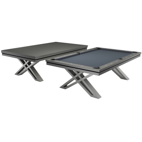 Бильярдный стол / обеденный стол, Пирс, 8 футов, темно-серый, клубная тк