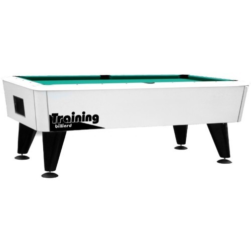Billiard Table Dynamic Premier, Silver, Pool, 9 ft, with coin validator and ball-return-system