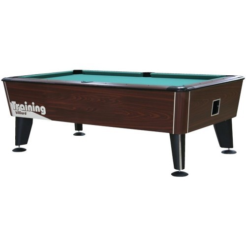 Billiard Table Dynamic Premier, Mahogany, Pool, 9 ft, with coin validator and ball-return-system