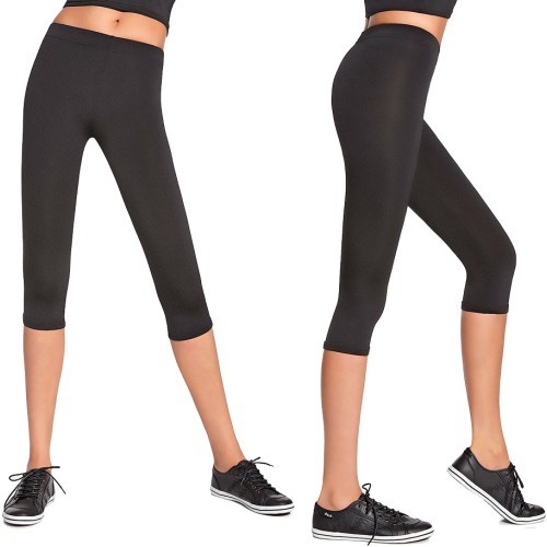 Women’s Capri Sports Pants BAS BLACK Forcefit 70 - Black