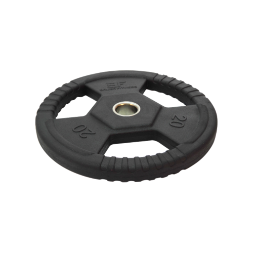 Rubber-Coated Weight Plate with Grips Bauer Fitness Premium 20kg AC-1496