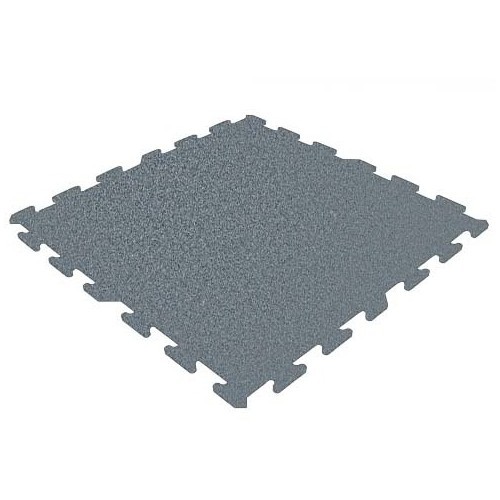 Rubber Tile Base Premium - Puzzle, Grey
