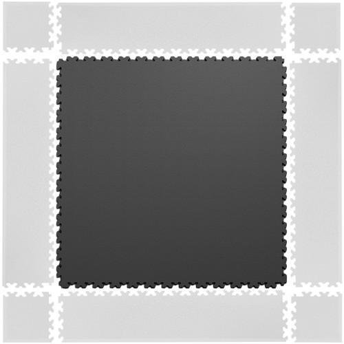 Dėlionės grindų kilimėlis inSPORTline Simple Dark Gray