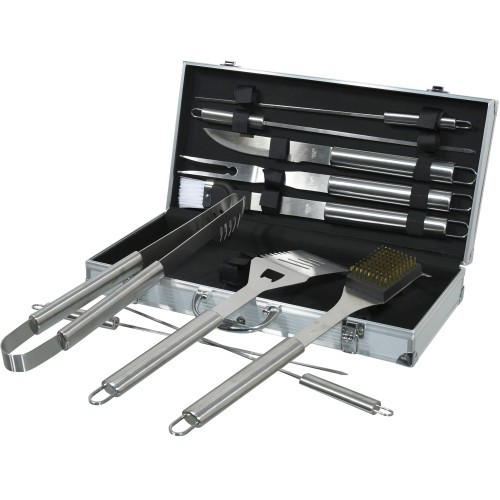 Barbecue Tools Set Cattara - 11pcs, Aluminium Case