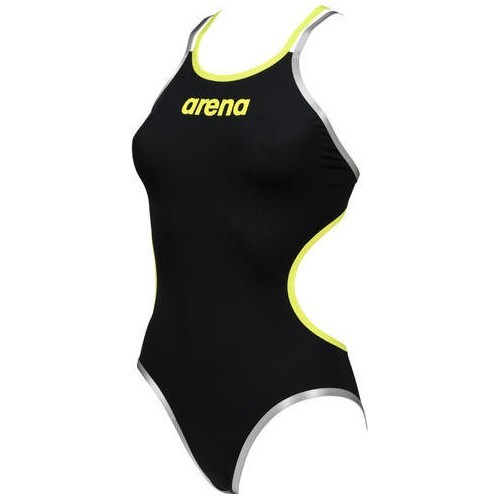 Vientisas moteriškas maudymosi kostiumėlis Arena W One, juodas-žalias - 565
