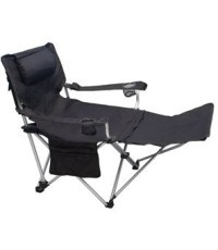 Folding Chair BasicNature Travelchair Luxus, Black