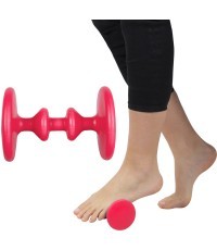 Pėdų masažuoklis inSPORTline Emms 8 x 11 cm - Raudona