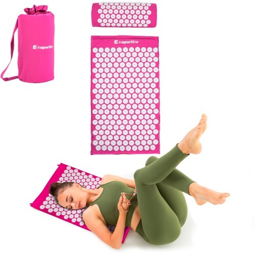 Акупрессурный массажер (подушка + коврик) inSPORTline Alavea - Pink