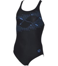 Vientisas maudymosi kostiumėlis mergaitėms Arena G Candies Jr, juodos-turkio spalv. - 580