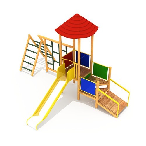 Wooden Kids Playground Model 3-A