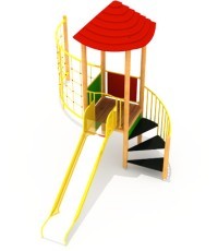 Medinė vaikų žaidimų aikštelė modelis 7-A