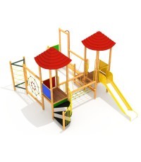 Medinė vaikų žaidimų aikštelė modelis 11-A