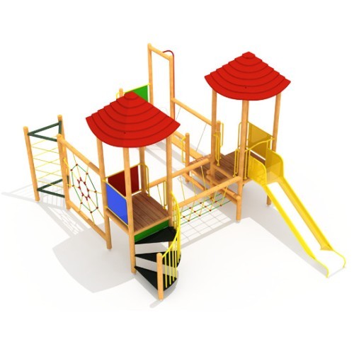 Medinė vaikų žaidimų aikštelė modelis 11-A