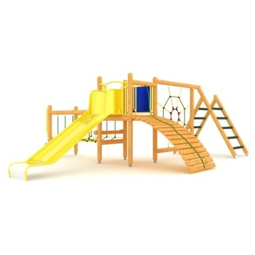 Medinė vaikų žaidimų aikštelė modelis 13-B