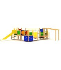 Medinė vaikų žaidimų aikštelė modelis 00-D