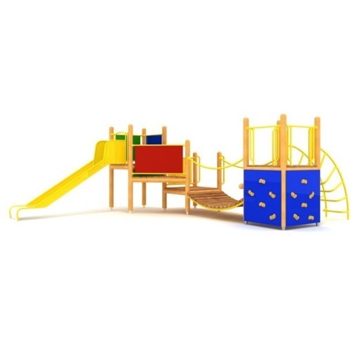 Medinė vaikų žaidimų aikštelė modelis 05-B