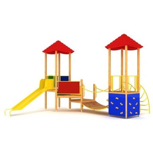 Medinė vaikų žaidimų aikštelė modelis 05-A
