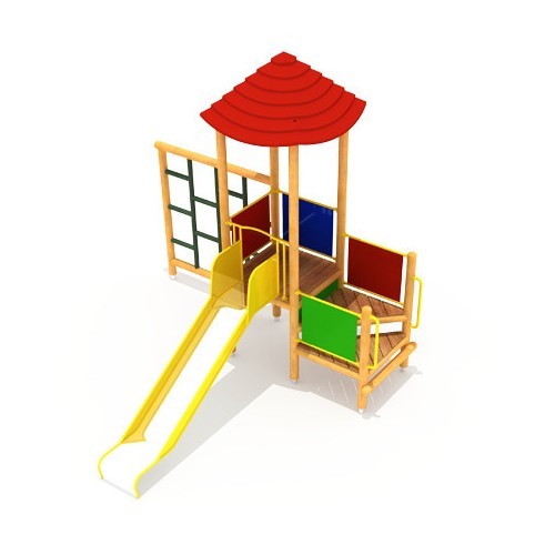 Wooden Kids Playground Model 4-A