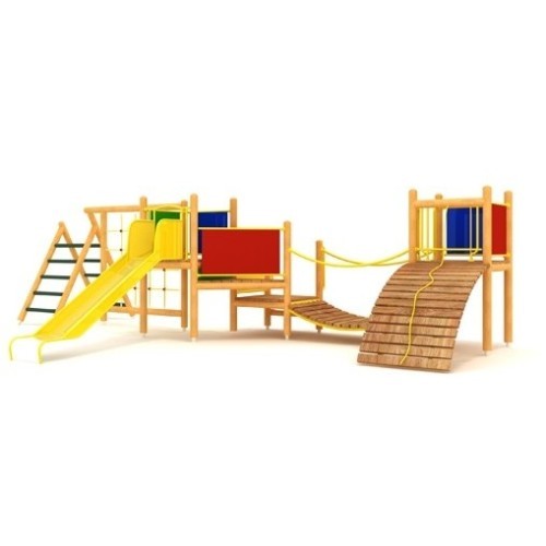 Medinė vaikų žaidimų aikštelė modelis 06-B