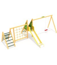 Medinė vaikų žaidimų aikštelė modelis 0607