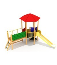 Medinė vaikų žaidimų aikštelė modelis SB-0100