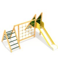 Medinė vaikų žaidimų aikštelė modelis 0601