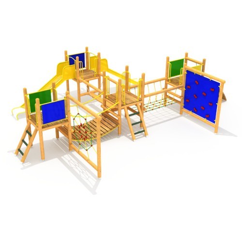 Medinė vaikų žaidimų aikštelė modelis 0505B