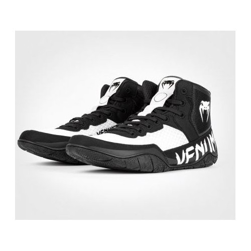 Борцовские кроссовки Venum Elite - черный/белый