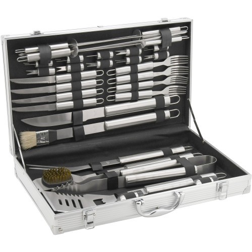 Barbecue Tools Set Cattara - 30pcs, Aluminium Case