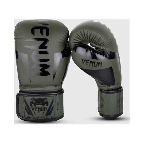 Боксерские перчатки Venum Elite - зеленый/черный