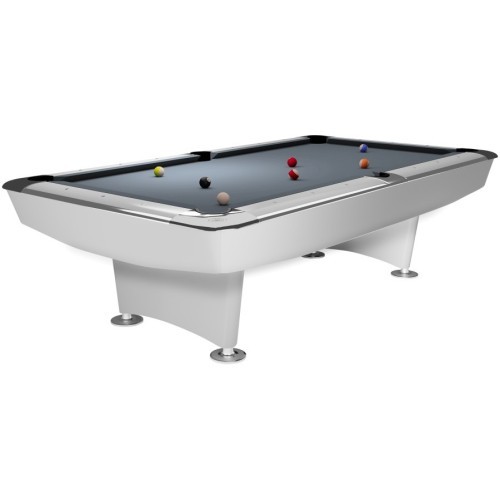 Pool Table Dynamic II - Shining White, 7ft