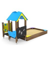 Žaidimų aikštelė ir smėlio dėžė Vinci Play Solo WD1455 - Kelių spalvų