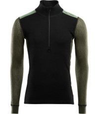 Vyriškas džemperis Aclima Hybrid MockNeck zip BlkOlDilXS - 247