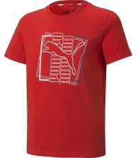 Puma Marškinėliai Paaugliams Alpha Graphic Tee Red 847281 11