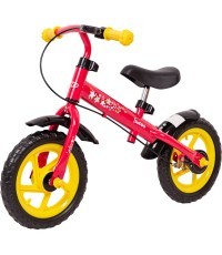 Vaikiškas balansinis dviratukas (iki 36 kg) Worker Toucan - Raudona