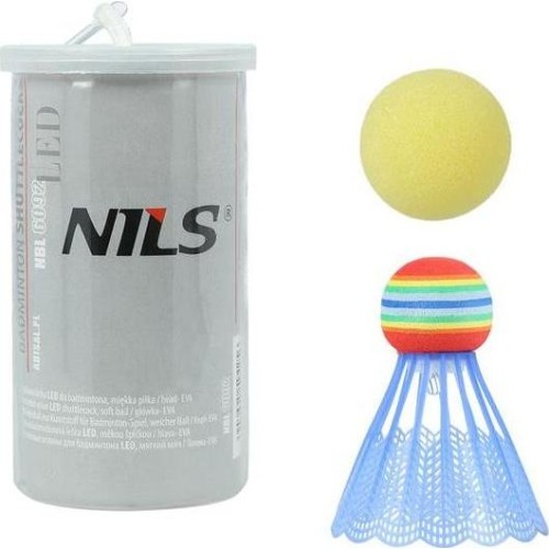 Nailoninis badmintono plunksniukas Nils NBL6092, 1 vnt., su kamuoliuku