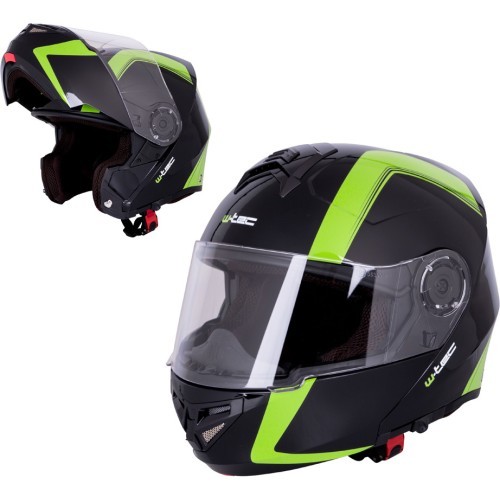 Мотоциклетный шлем W-TEC Vexamo - Black-Green