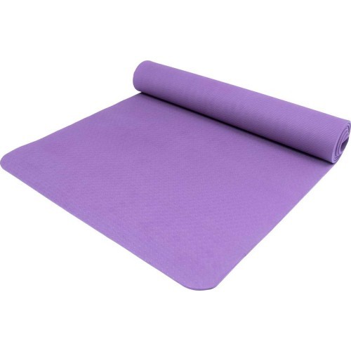 Yoga Mat Yate TPE, dark purple, 195x61x0.6cm