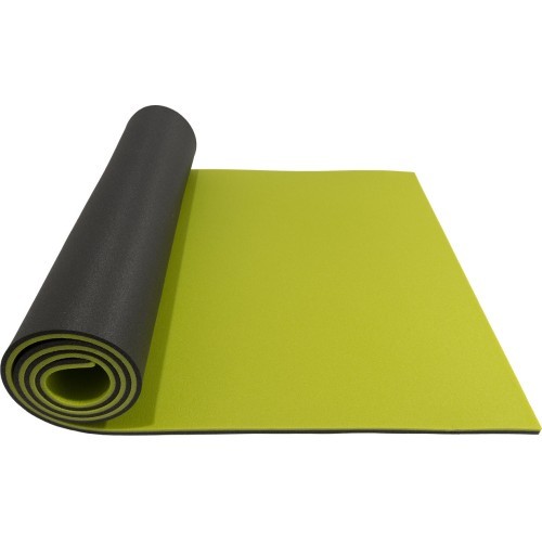 Двухслойный тренировочный коврик Yate 12 Maxi, 190/70 см, черный/зеленый