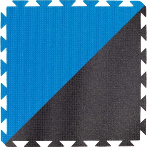 Floor Covering Yate, 43x43x1.0cm, Black/Blue