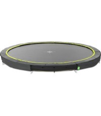 EXIT Silhouette ground sports trampoline ø366cm - black