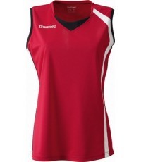Moteriški krepšinio marškinėliai Spalding 4Her - M dydis (raudona)