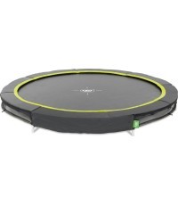 EXIT Silhouette ground sports trampoline ø244cm - black